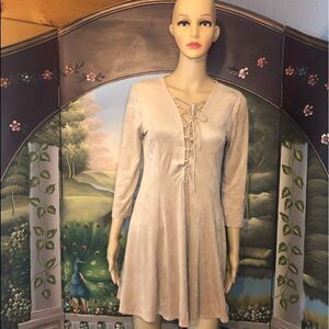 Forever 21 Mini Faux Suede Dress Sz M